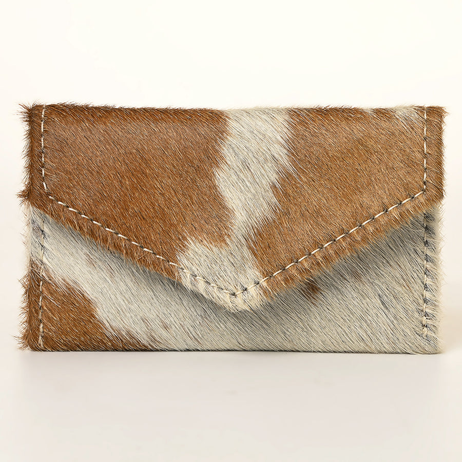 American Darling Coin Purse Bag Handcrafted from Hair-On Cowhide and Genuine Leather with Snap Closure and Compact Design
