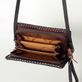 American Darling ORGANISER Upcycled Wool Genuine Leather women bag western handbag purse