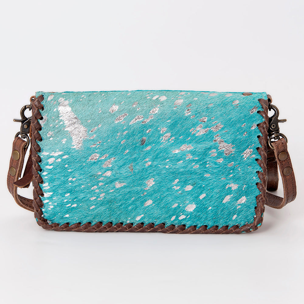 American Darling ORGANISER Upcycled Wool Genuine Leather women bag western handbag purse