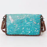 American Darling ORGANISER Upcycled Wool Genuine Leather women bag western handbag purse