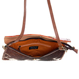 American Darling ADBGD103 Envelope Hand Tooled Hair-On Genuine Leather Women Bag Western Handbag Purse