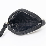American Darling ADBG472BKW Coin Purse Hair On Genuine Leather Women Bag Western Handbag Purse