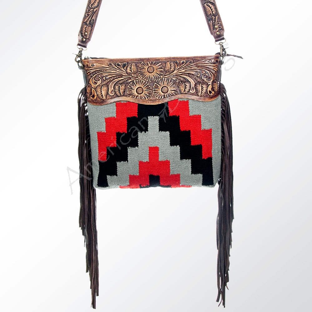 American Darling Cross Body Hand Tooled Saddle Blanket Genuine Leather Western Women Bag Handbag Purse | Crossbody for |Cute
