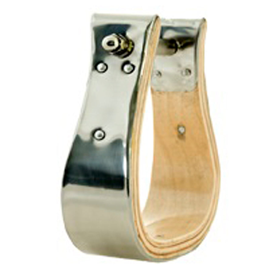 2 Inch Wide Hilason Horse Bell Stirrups Bound Stainless Steel - Uhorse