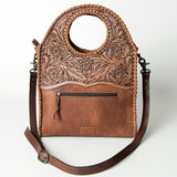 American Darling ADBGH117 Clutch Hand Tooled Genuine Leather Women Bag Western Handbag Purse