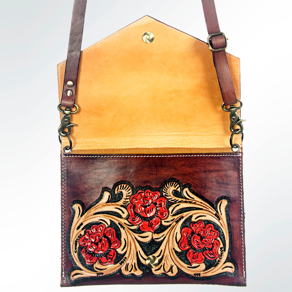 American Darling Cross Body Hand Tooled Genuine Leather Western Women Bag Handbag Purse | Crossbody for Cute