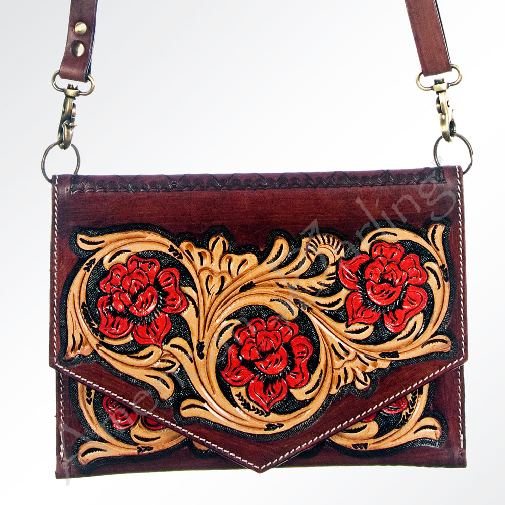 American Darling Cross Body Hand Tooled Genuine Leather Western Women Bag Handbag Purse | Crossbody for Cute