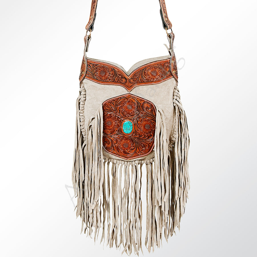 American Darling Crossbody Suede Hand Tooled Genuine Leather Western Women Bag Handbag Purse | for Cute