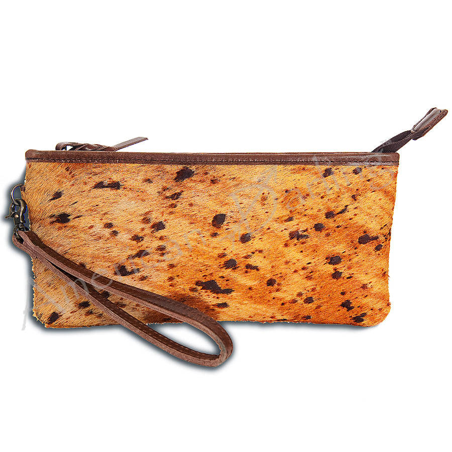 American Darling Hair-On Cowhide Wristlet Bag - Uhorse
