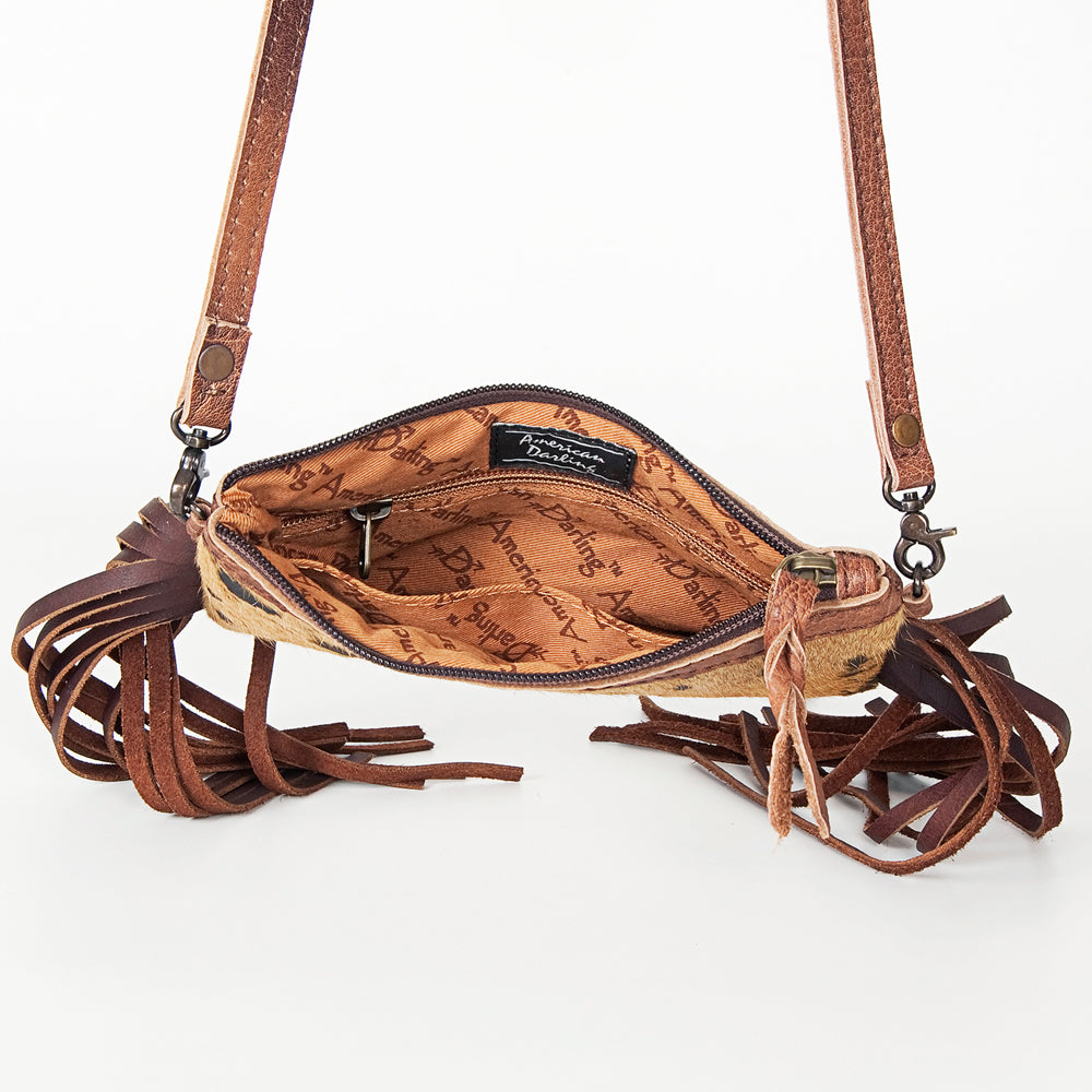 American Darling Small Crossbody Hair On Genuine Leather Western Women Bag Handbag Purse | for Cute