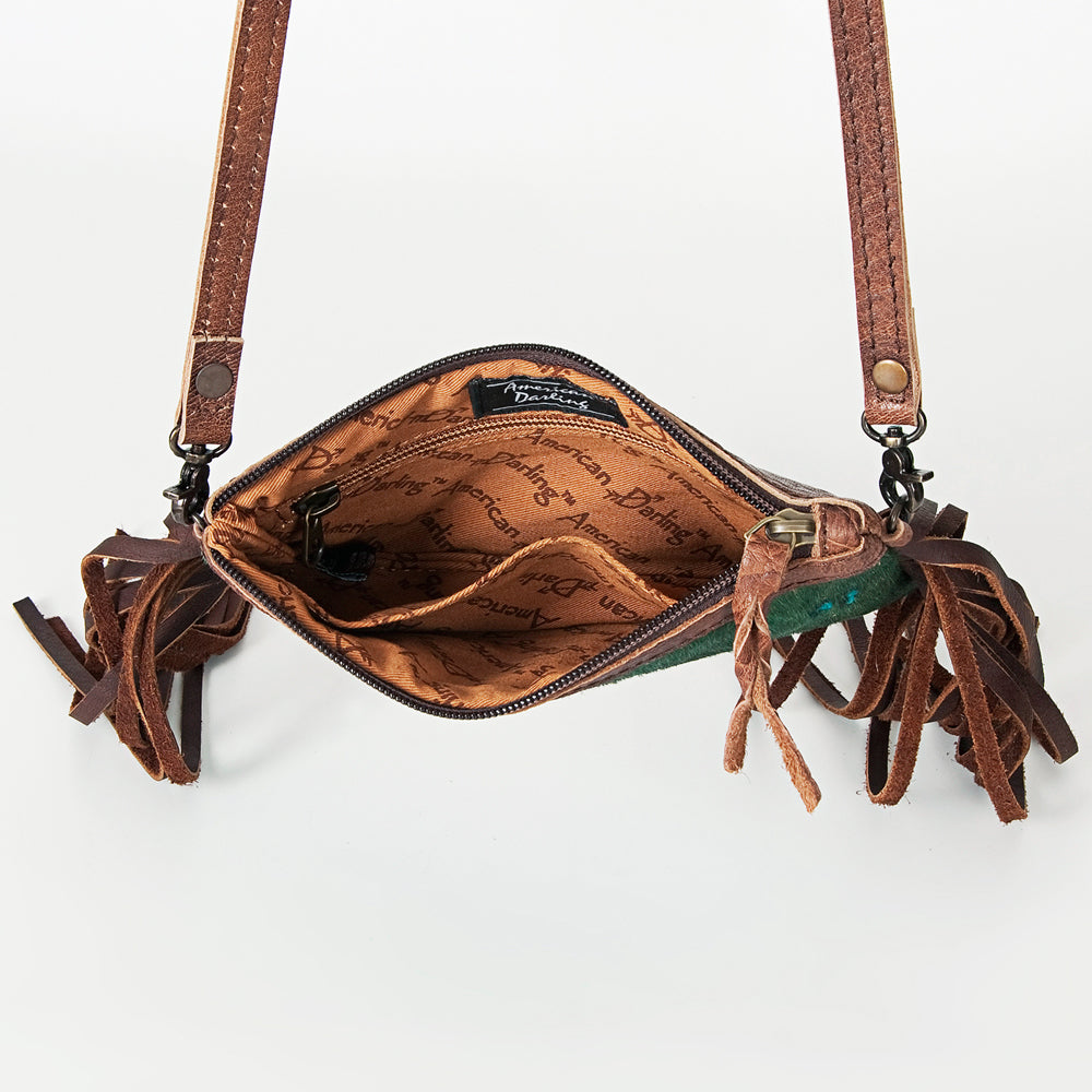 American Darling Small Crossbody Hair On Genuine Leather Western Women Bag Handbag Purse | for Cute