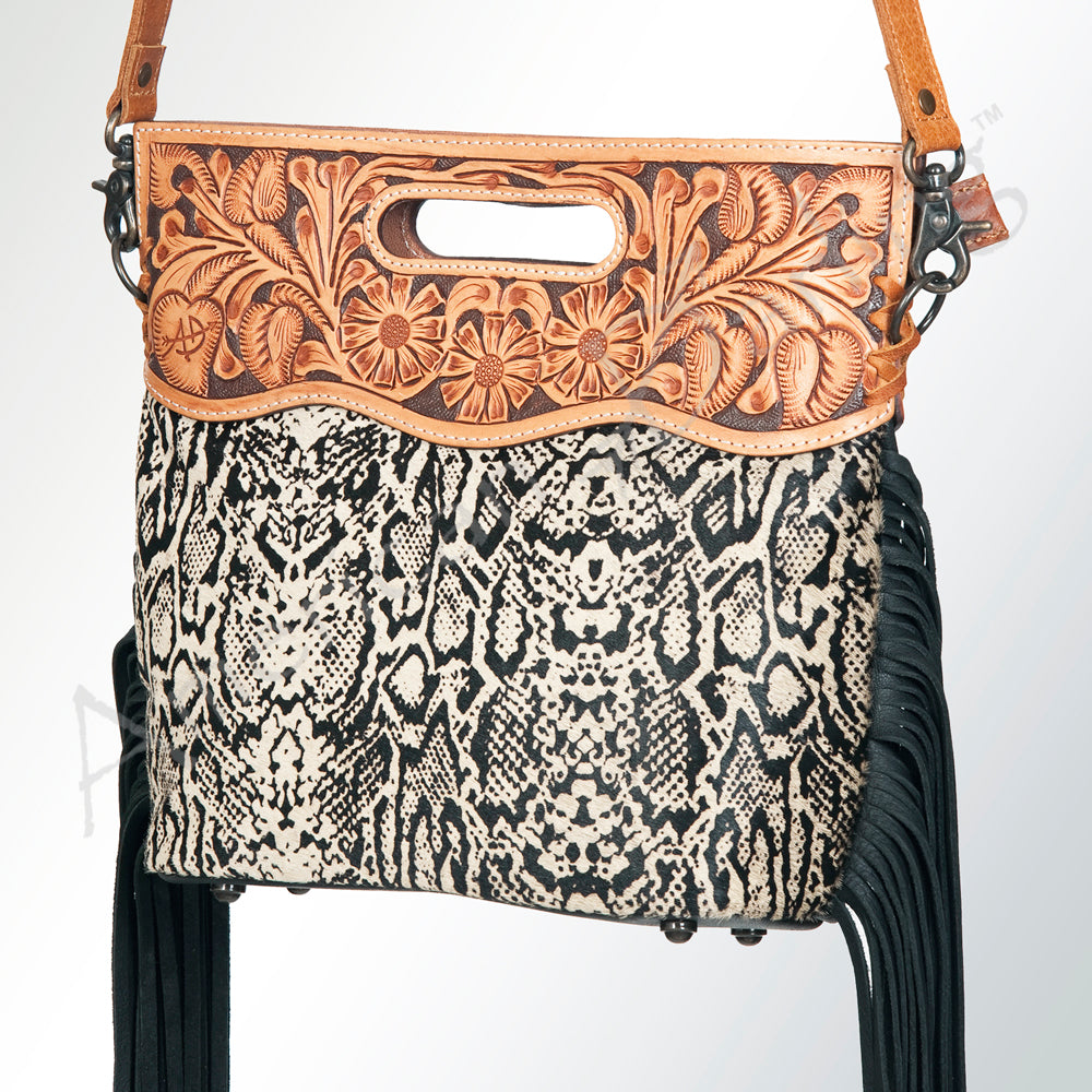 American Darling Clutch Hand Tooled Saddle Blanket Fabric Genuine Leather Western Women Bag Handbag Purse | Purses for Cute