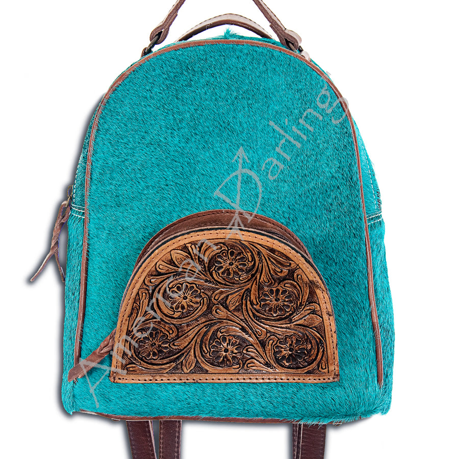 American Darling Backpack Hair on Genuine Leather Western Women Bag | for Laptop School Purse Travel