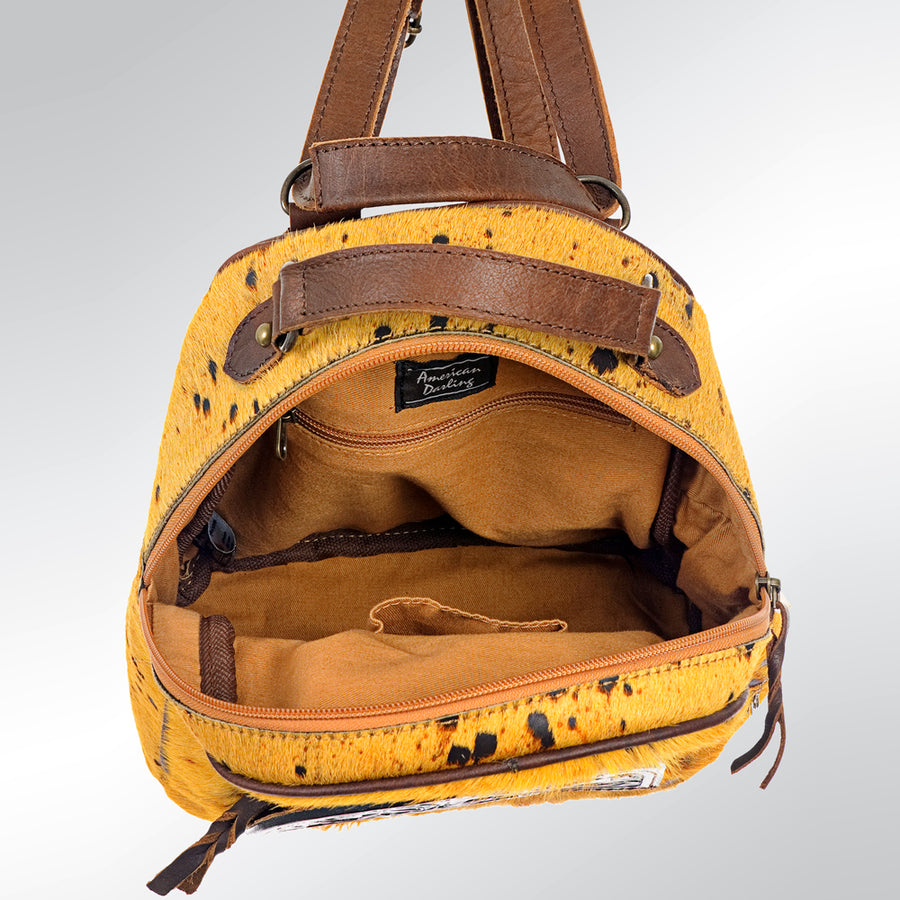 American Darling Backpack Hair on Genuine Leather Western Women Bag | for Laptop School Purse Travel