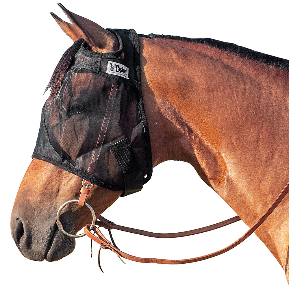 Horse Size Cashel Quiet Ride Fly Mask Standard Black