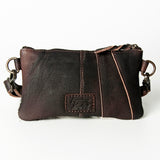 American Darling ADBGZ162 Small Crossbody Hair-On Genuine Leather Women Bag Western Handbag Purse
