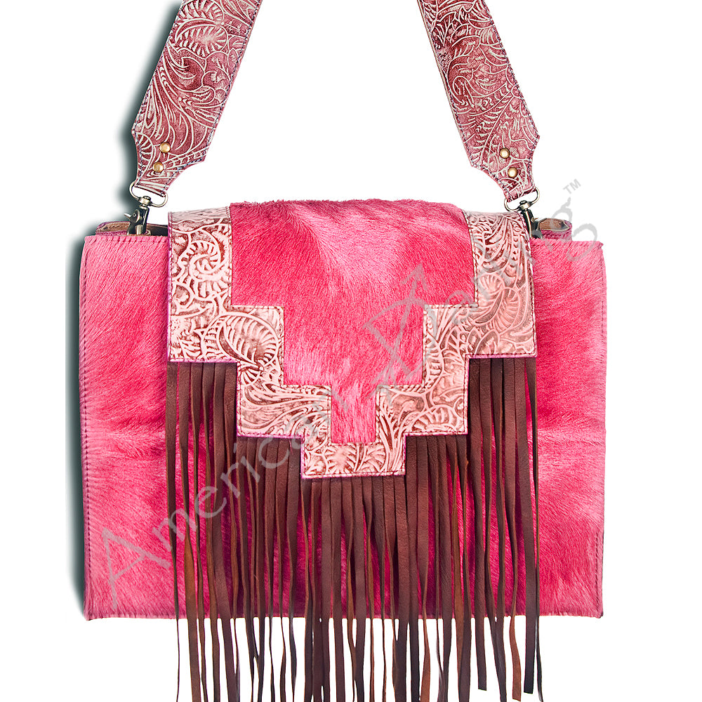 American Darling Tote Hair-On Genuine Leather Western Women Bag Handbag Purse | Travel Bags College Casual