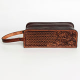 American Darling Toiletry Hand Tooled Genuine Leather Western Women Bag Handbag Purse | for Cute