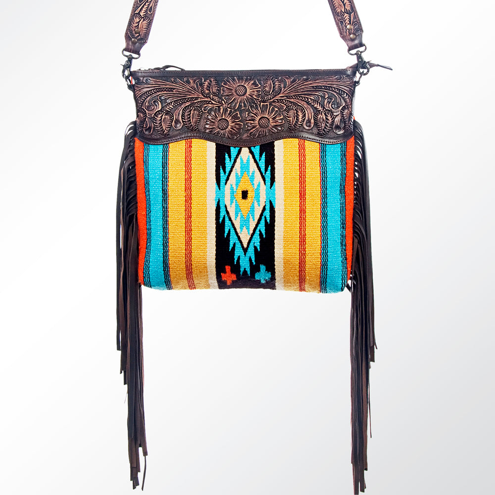 American Darling Cross Body Hand Tooled Saddle Blanket Genuine Leather Western Women Bag Handbag Purse | Crossbody for |Cute