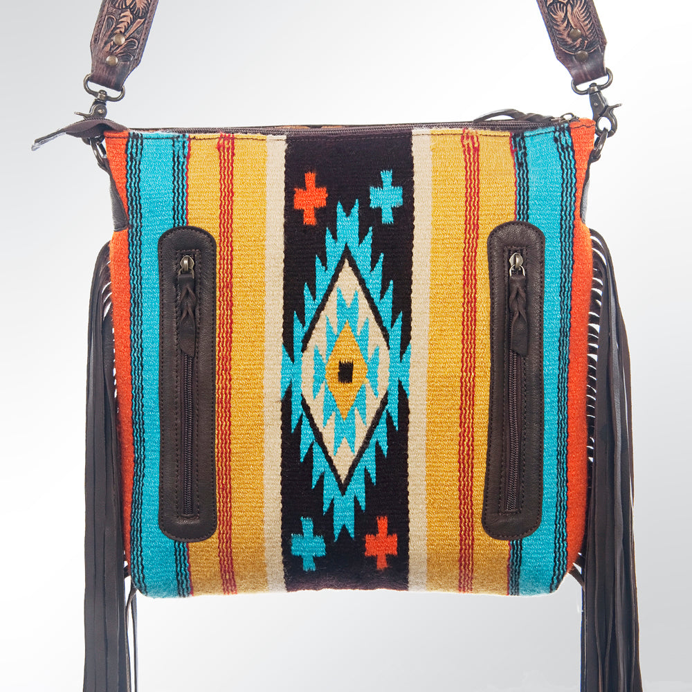 American Darling Cross Body Hand Tooled Saddle Blanket Genuine Leather Western Women Bag Handbag Purse | Crossbody for |Cute
