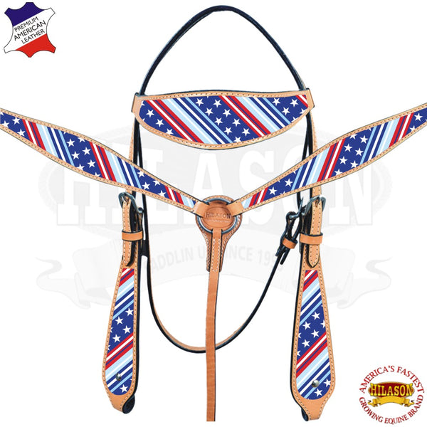 HILASON Western Horse Headstall Bridle American Leather | Horse Headstall | Horse Leather Headstall | Western Headstall | Headstall For Horse : HILASON