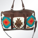 American Darling Duffel Saddle Blanket Genuine Leather Women Bag Western Handbag Purse