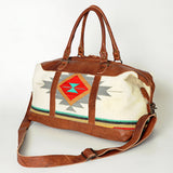 American Darling ADBG460D Duffel Saddle Blanket Genuine Leather Women Bag Western Handbag Purse