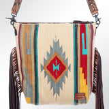 American Darling Cross Body Hand Tooled Saddle Blanket Genuine Leather Western Women Bag Handbag Purse | Crossbody for Cute