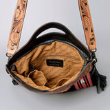 American Darling ADBGZ176 Clutch Hand Tooled Saddle Blanket Genuine Leather Women Bag Western Handbag Purse
