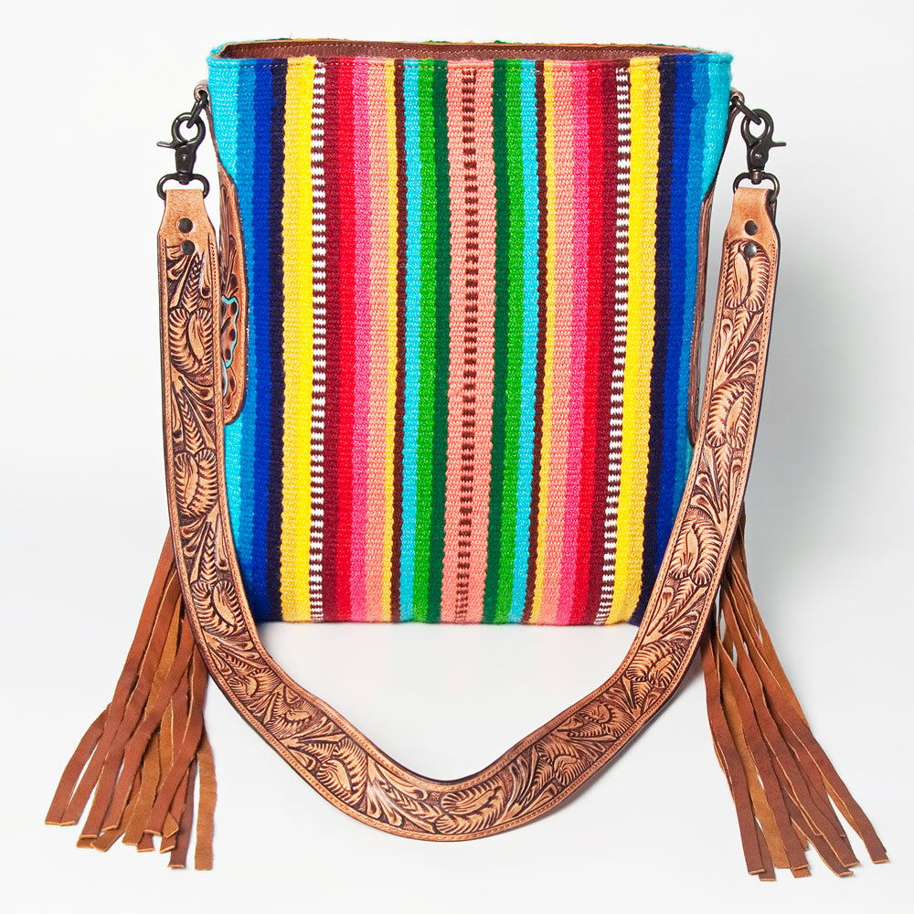 American Darling Messenger Saddle Blanket Genuine Leather Western Women Bag Handbag Purse | Cute