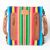 American Darling Messenger Saddle Blanket Genuine Leather Western Women Bag Handbag Purse | Cute