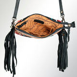 American Darling Cross Body Hand Tooled Saddle Blanket Genuine Leather Western Women Bag Handbag Purse | Crossbody for Cute