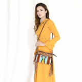 American Darling Cross Body Hand Tooled Saddle Blanket Genuine Leather Western Women Bag Handbag Purse | Crossbody for Cute