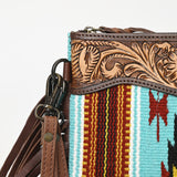 American Darling Cross Body Hand Tooled Saddle Blanket Genuine Leather Western Women Bag Handbag Purse | Crossbody for Cute