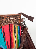 American Darling Cross Body Hand Tooled Saddle Blanket Genuine Leather Western Women Bag Handbag Purse | Crossbody for Cute