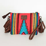 American Darling Cross Body Hand Tooled Saddle Blanket Genuine Leather Western Women Bag Handbag Purse | Crossbody for Cute