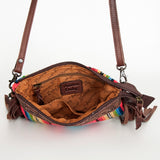 American Darling Cross Body Hand Tooled Saddle Blanket Genuine Leather Western Women Bag Handbag Purse | Crossbody for Cute