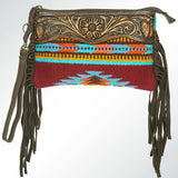 American Darling Cross Body Hand Tooled Saddle Blanket Genuine Leather Western Women Bag Handbag Purse | Crossbody for Cute