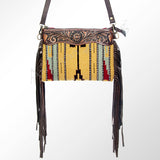 American Darling Cross Body Hand Tooled Saddle Blanket Genuine Leather Western Women Bag Handbag Purse | Crossbody for Cute