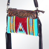 American Darling Cross Body Hand Tooled Saddle Blanket Genuine Leather Western Women Bag Handbag Purse | Crossbody for Cute
