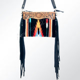 American Darling Cross Body Hand Tooled Saddle Blanket Genuine Leather Western Women Bag Handbag Purse | Crossbody for Cute