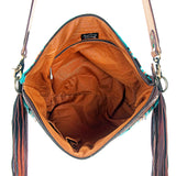 American Darling Signature Crossbody Hand Tooled Saddle Blanket Genuine Leather Western Women Bag Handbag Purse | for Cute