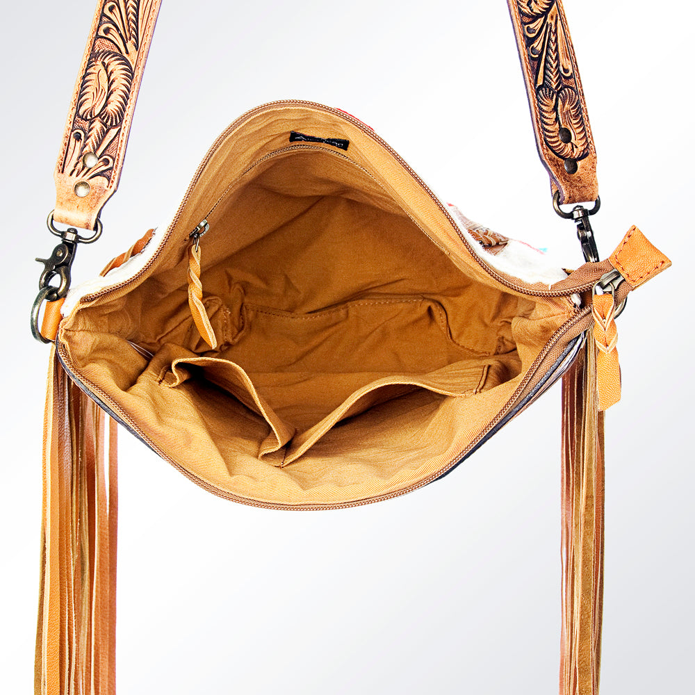 American Darling Cross Body Hand Tooled Saddle Blanket Genuine Leather Western Women Bag Handbag Purse | Crossbody for |Cute