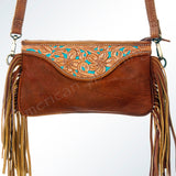 American Darling Small Crossbody Hand Tooled Hair on Genuine Leather Western Women Bag Handbag Purse | for Cute