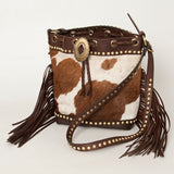 American Darling ADBGI102A Bucket Hair On Genuine Leather Women Bag Western Handbag Purse