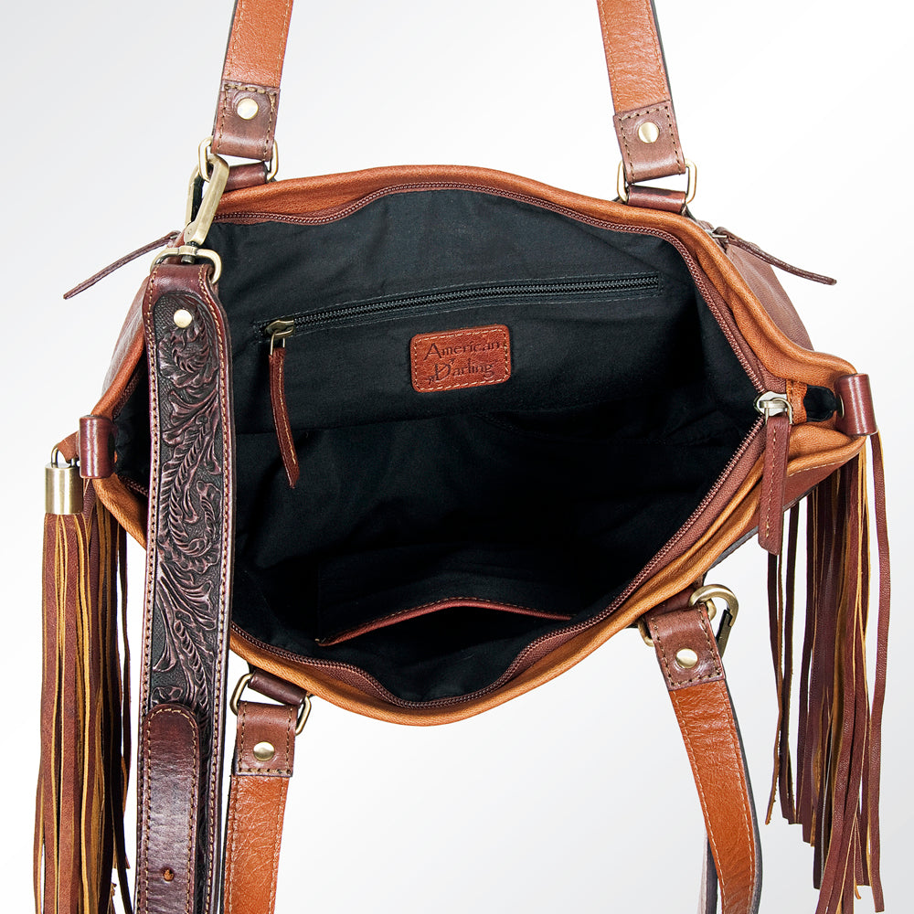 American Darling Tote Hand Tooled Genuine Leather Western Women Bag Handbag Purse | Travel Bags College Casual