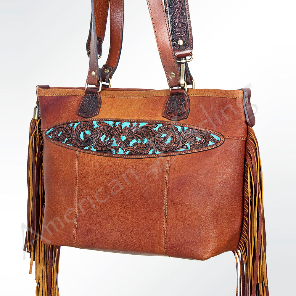 American Darling Tote Hand Tooled Genuine Leather Western Women Bag Handbag Purse | Travel Bags College Casual