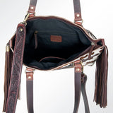 American Darling Tote Hand Tooled Hair on Genuine Leather Western Women Bag Handbag Purse | Travel Bags College Casual