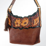 American Darling ADBGI106A Hobo Hand Tooled Genuine Leather Women Bag Western Handbag Purse