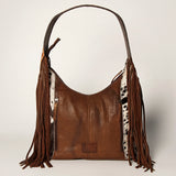 American Darling ADBGI112B Hobo Hair On Genuine Leather Women Bag Western Handbag Purse